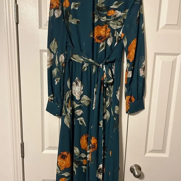 Baltic Born Teal Floral Dress XL NWT - Picture 6 of 9
